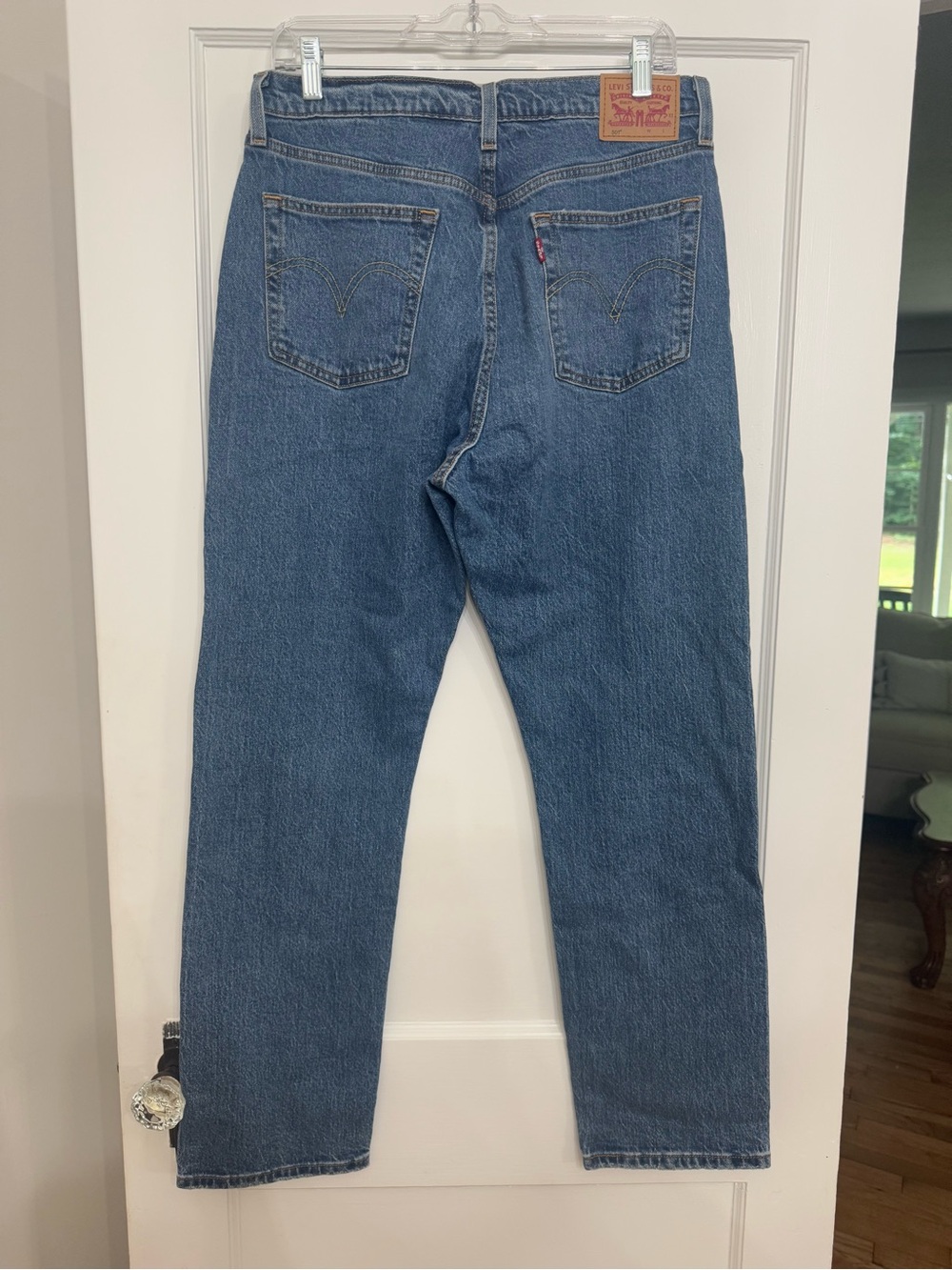 Levi's 501 Original Fit Jeans Women's Size 30 Blue Straight Leg - Picture 3 of 9